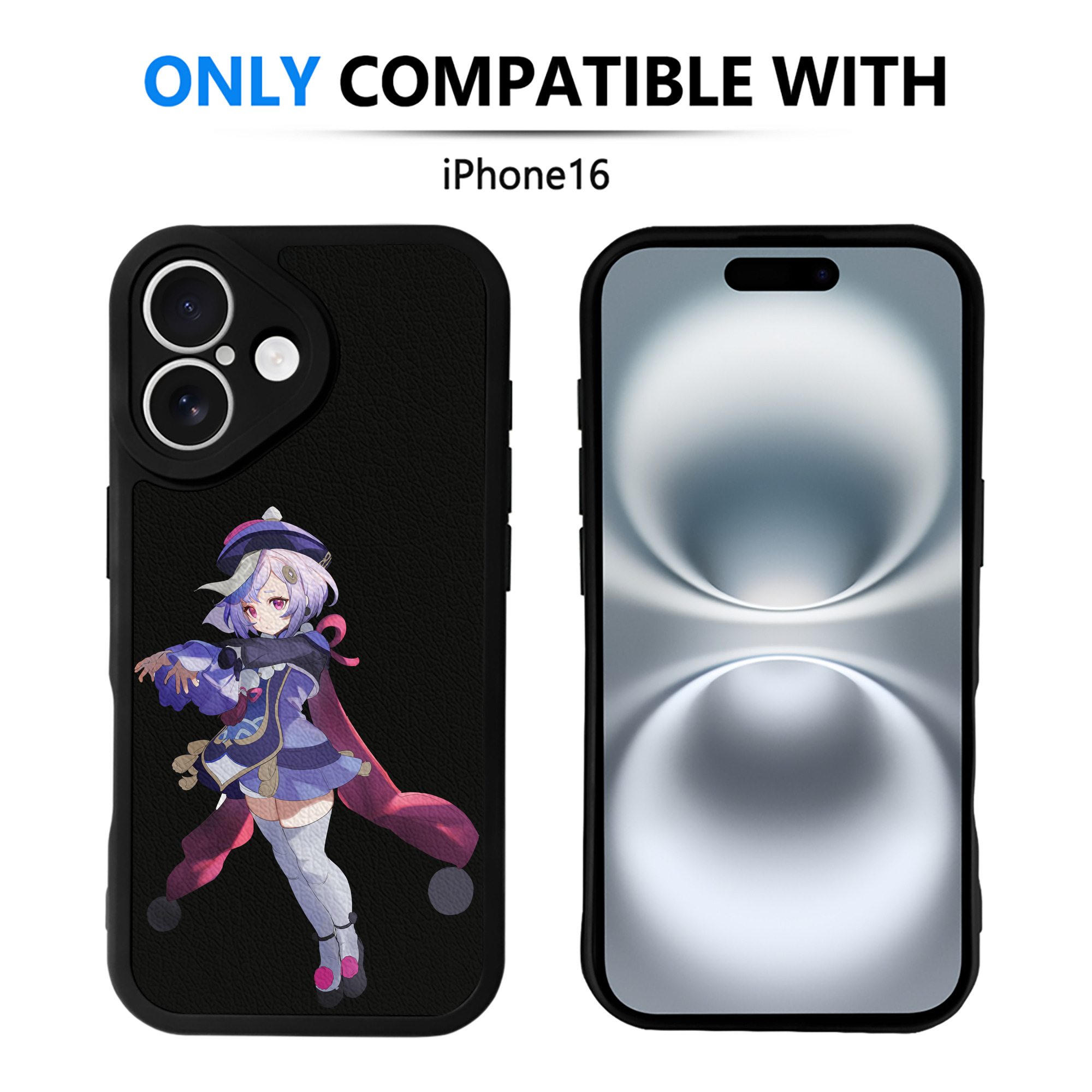 げんし神 七七 なな  genshin Nana 【iPhone 16シリーズ対応】シリコンスマホケース（レザー調） 材質：シリコン
